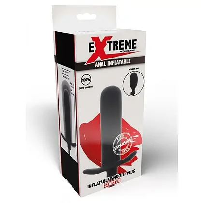 Plug Anal Umflat Starter Negru Reglabil 3–5.5 cm