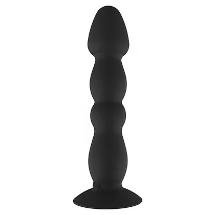 Plug Anal Vibrant ToyJoy Large — 17 cm, Reîncărcabil Negru