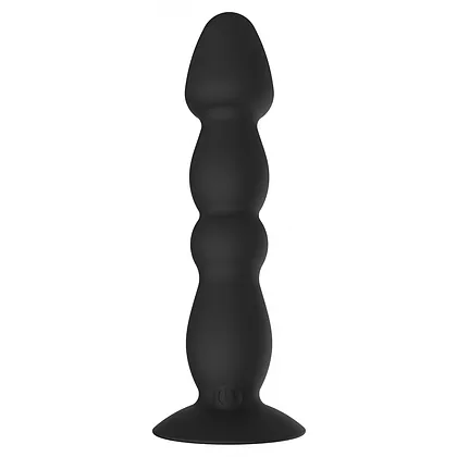 Plug Anal Vibrant ToyJoy Large — 17 cm, Reîncărcabil Negru