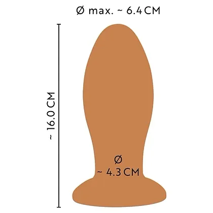 Plug Anal XL ANOS — silicon Moale, Ventuză 6.4 cm