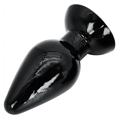 Plug Anal XXL 14 cm — Negru, Bază Lată Pentru siguranță