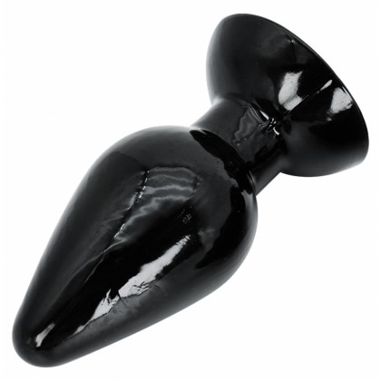 Plug Anal XXL 14 cm — Negru, Bază Lată Pentru Siguranță