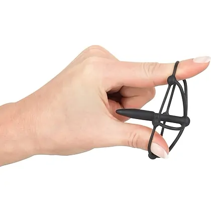 Plug De Penis Cu Cușcă Pentru Cap Negru