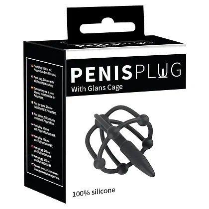 Plug De Penis Cu Cusca Pentru Cap Negru