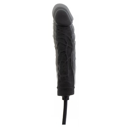 Plug Gonflabil 18cm Negru Silicon 100% și Supapă Rapidă