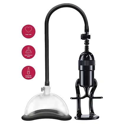 Pompă Intimă Vacuum Sensibilitate și Control Negru