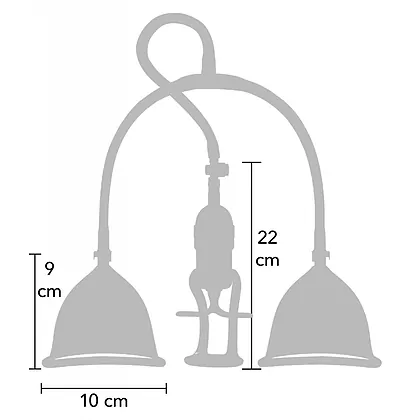 Pompa Vacum She.E.O. Intensifică Sensibilitatea Bust S/M