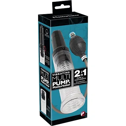 Pompa Vibrating Multi Pump Si Masturbator Transparent