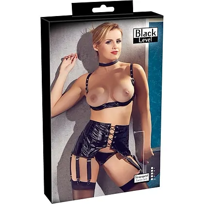 Portjartier Latex Black Level Sunny Negru S