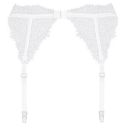 Portjartier Obsessive Bianelle Alb L-XL