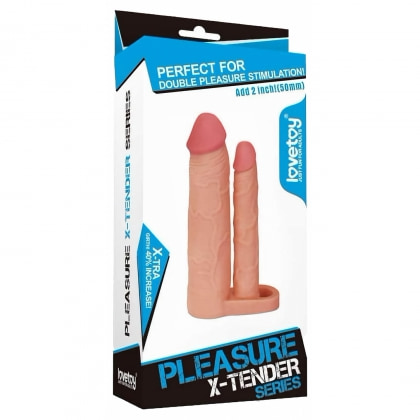 Prelungitor Double Penis Sleeve