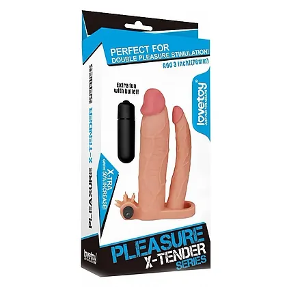 Prelungitor Dublu Penis Add 3 Vibrating