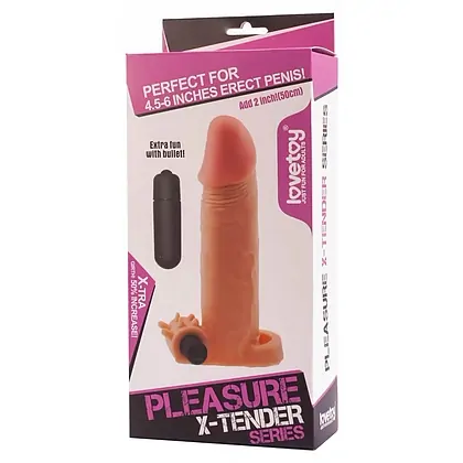 Prelungitor Penis Pleasure X-Tender Vibrating 2