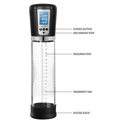 Premium Rechargeable Automatic LCD Pump - Transparent