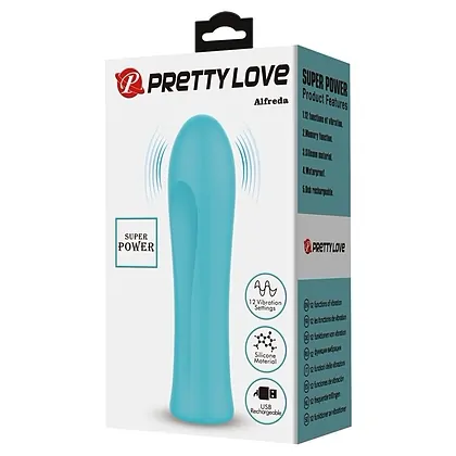Pretty Love Alfreda Green — Mini Vibrator 12 Moduri, Reîncărcabil