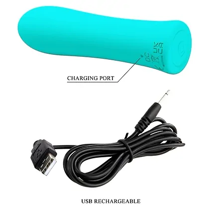 Pretty Love Alfreda Verde — Mini Vibrator 12 Moduri, Reîncărcabil