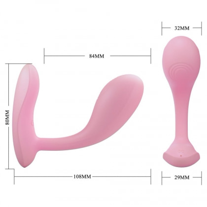 Pretty Love Baird: Vibrator Punctul G 12 Moduri Reîncărcabil Roz