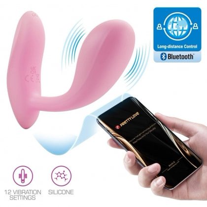 Pretty Love Baird: Vibrator Punctul G 12 Moduri Reîncărcabil Roz