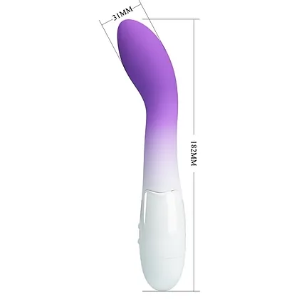 Pretty Love Bishop, Vibrator curbat Punct G, 30 Funcții Mov