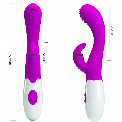 Vibrator Rabbit Pretty Love Bruno pentru Vagin și Clitoris