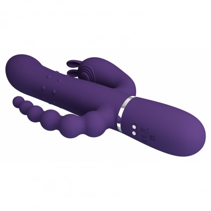 Pretty Love Cammy Vibrator Triplu Reîncărcabil Mov