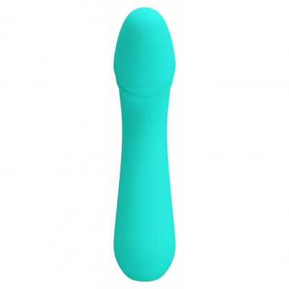 Pretty Love Cetus – Vibrator Punctul G 15 cm, 12 Moduri Albastru