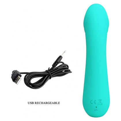 Pretty Love Cetus – Vibrator Punctul G 15 cm, 12 Moduri Albastru