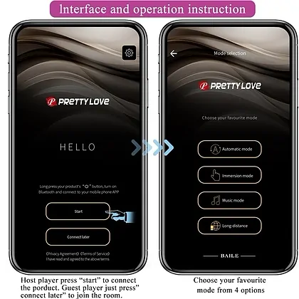 Pretty Love Dora Vibrator Cuplu 12 Moduri Mov