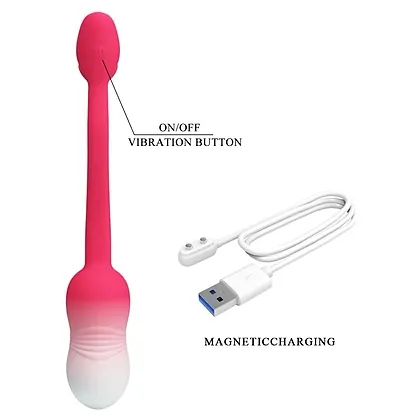 Pretty Love Egg Poulsen 12 Moduri, Reîncărcabil Roșu