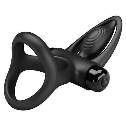 Pretty Love Inel Vibrant Negru, 10 Moduri silențioase