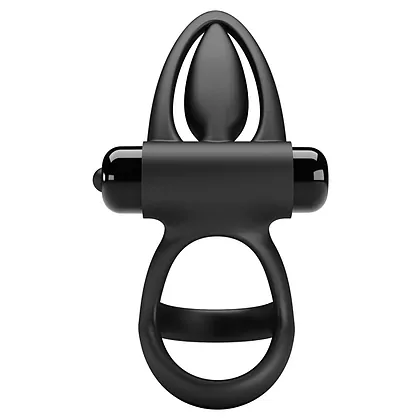 Pretty Love Inel Vibrant Negru, 10 Moduri Silențioase