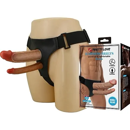 Pretty Love Keaven Chiloti Cu Ham Si Dublu Dildo