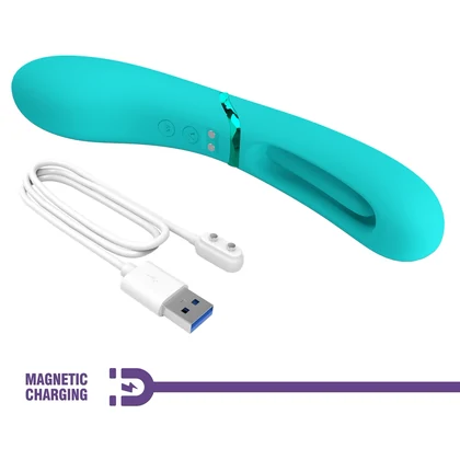 Pretty Love Lexie – Vibrator Punct G, 7+4 Moduri, USB Albastru