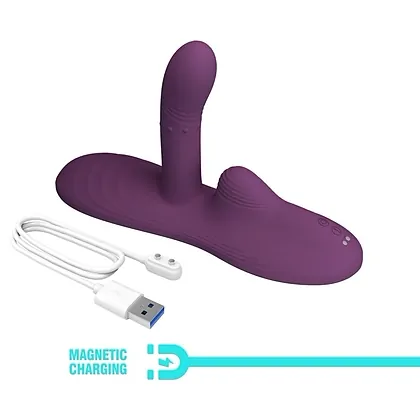 Pretty Love Luka - pad vibrator din silicon ergonomic Mov