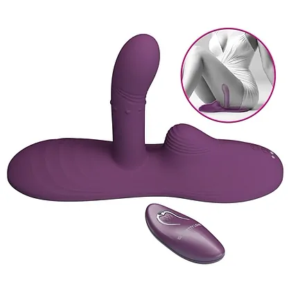 Pretty Love Luka - pad vibrator din silicon ergonomic Mov