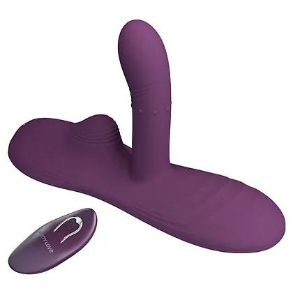 Pretty Love Luka - pad vibrator din silicon ergonomic Mov