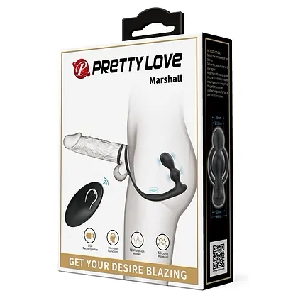 Pretty Love Marshall Inel Vibrant 12 Moduri Reincarcabil Negru