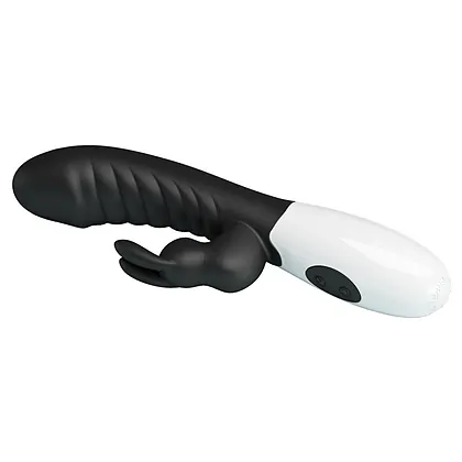 Pretty Love Naughty Bunny – Dublu Stimulator, 30 Moduri Negru