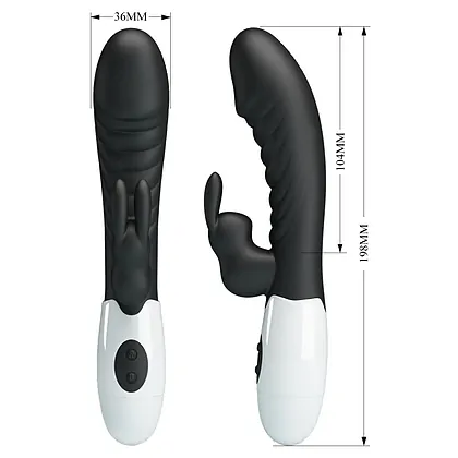 Pretty Love Naughty Bunny – Dublu Stimulator, 30 Moduri