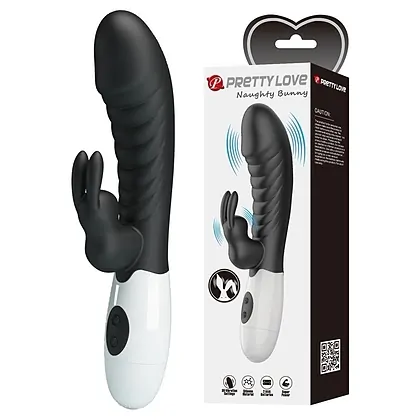 Pretty Love Naughty Bunny – Dublu Stimulator, 30 Moduri