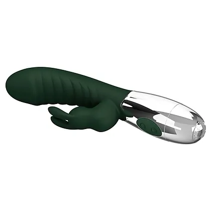 Pretty Love Naughty Bunny Green — 30 Moduri, Dublă Stimulare Verde