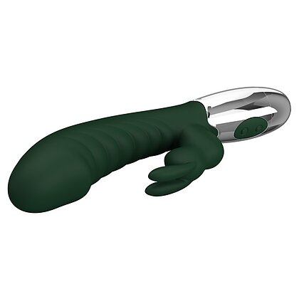 Pretty Love Naughty Bunny Green — 30 Moduri, Dublă Stimulare Verde