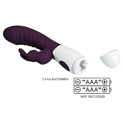 Pretty Love Naughty Bunny II, 30 Moduri, Stimulare Dublă Mov