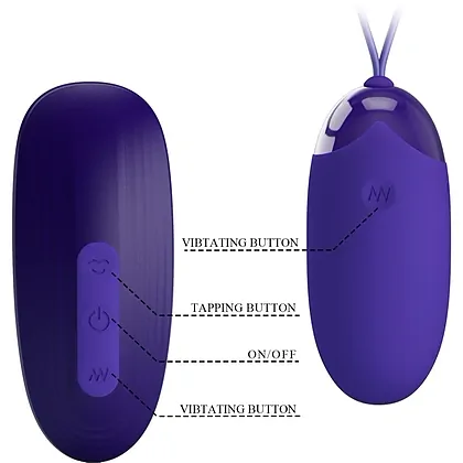 Pretty Love Orthus — Ou Vibrator 12 Funcții, Reîncărcabil Violet