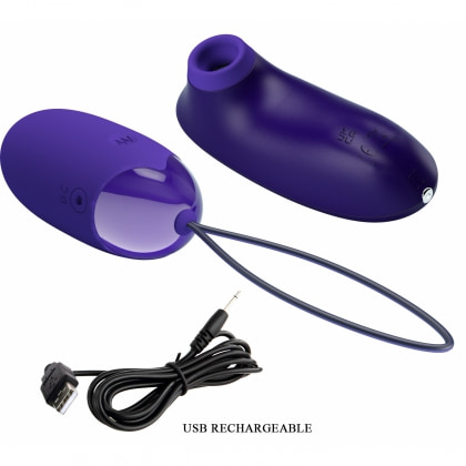 Pretty Love Orthus — Ou Vibrator 12 Funcții, Reîncărcabil Violet