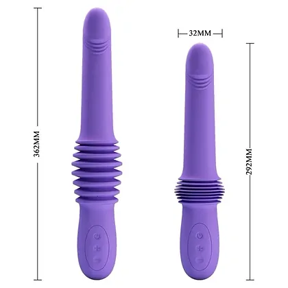 Pretty Love Pazuzu Purple — Pistonare 7 cm, Reîncărcabil