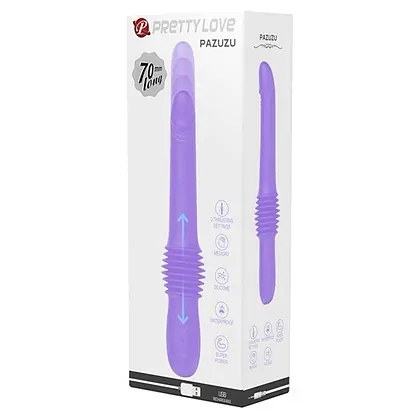 Pretty Love Pazuzu Purple — Pistonare 7 cm, Reîncărcabil Violet