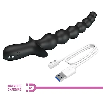 Pretty Love Plug Anal Vibrator 10 Funcții Reîncărcabil Negru