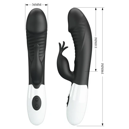 Pretty Love Rasmussen – Stimulator Dublu, 30 Moduri Negru