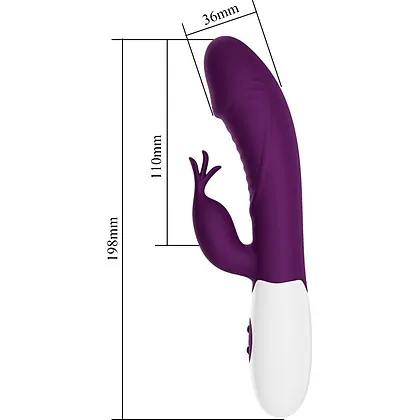 Pretty Love Rasmussen Purple, Dual Stimulator 30 Vibrații Mov